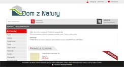Desktop Screenshot of dom-z-natury.pl