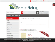 Tablet Screenshot of dom-z-natury.pl